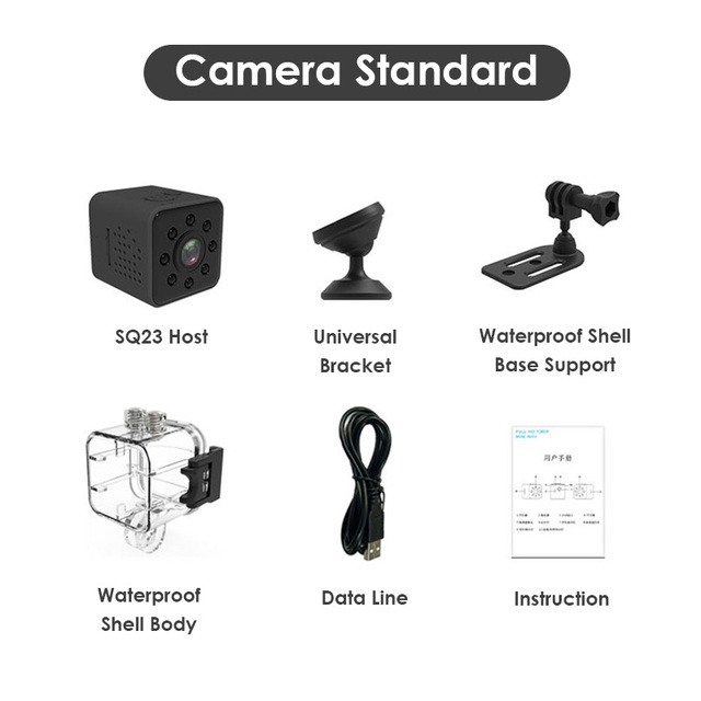 Mini Caméra Espion Enregistreur HD 1080P Mini Cachée Portable Body
