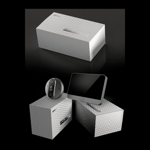 Interphone vidéo wifi avec œil de judas caméra Full HD 1080p et sonnette intégrée