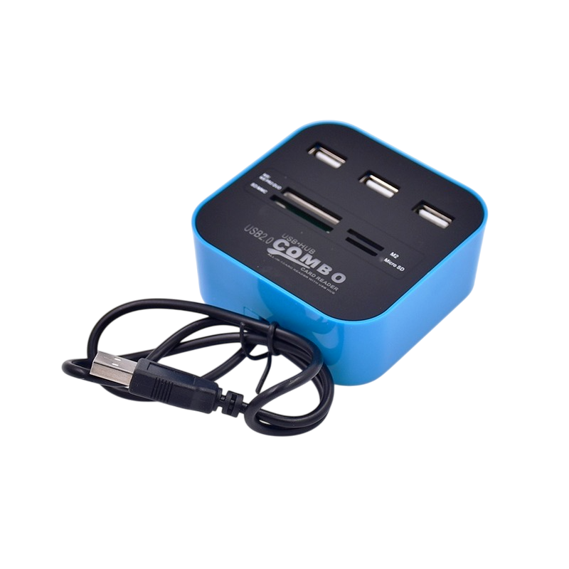 Hub USB 2.0 avec Lecteur de Cartes
