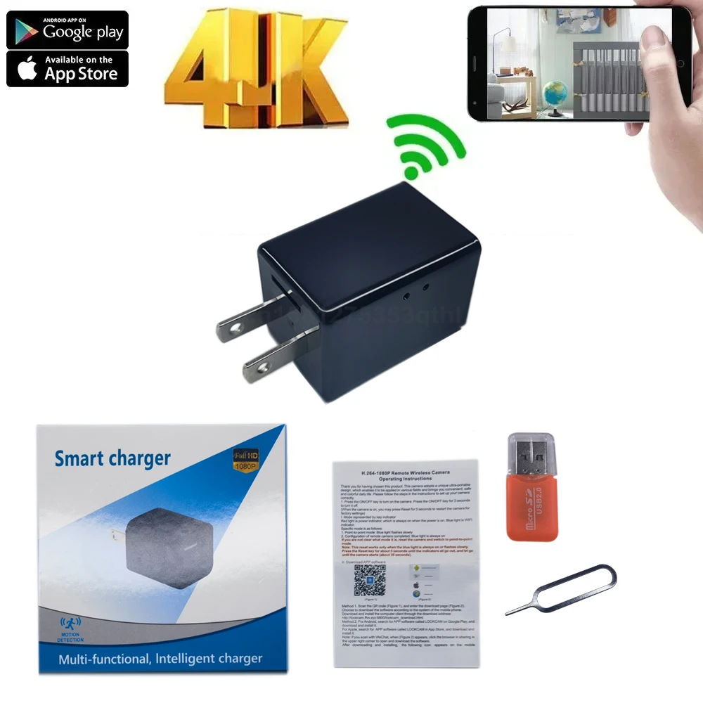 Adaptateur Chargeur USB Caméra Full HD 1080P