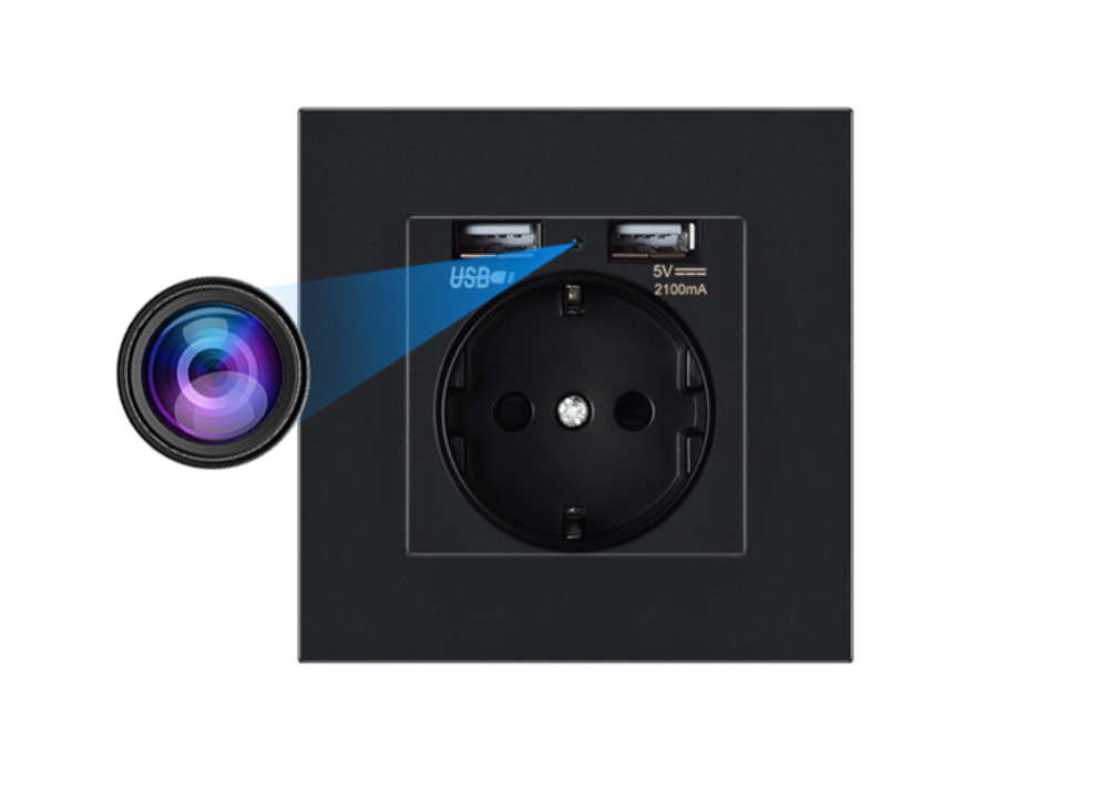 Caméra Murale prise électrique WiFi HD 1080P