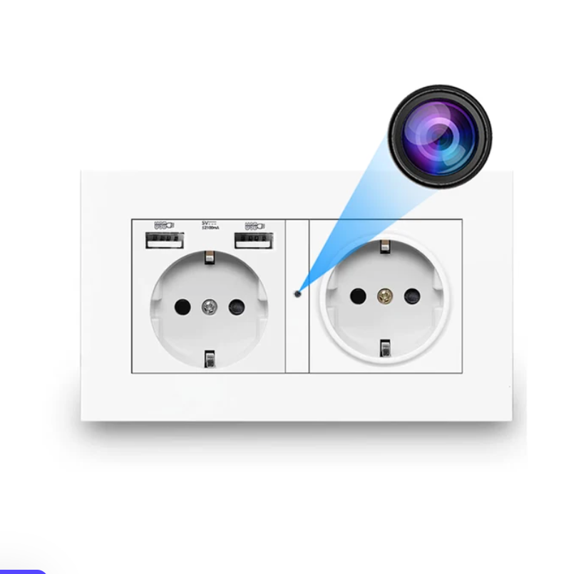 Caméra Murale prise électrique WiFi HD 1080P