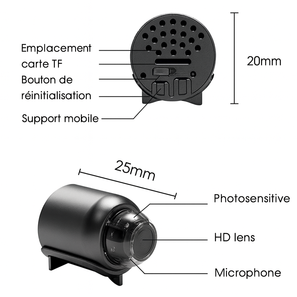 Mini Camera HD WiFi 1080P