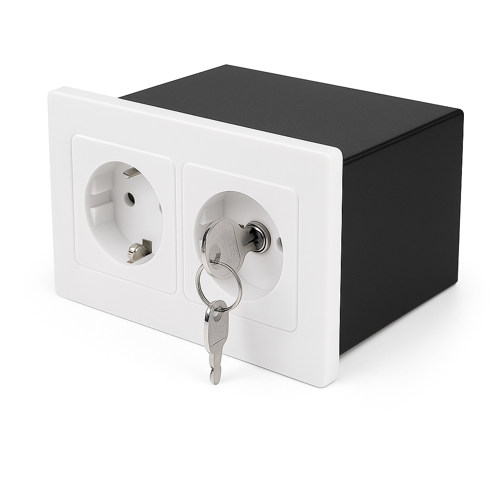 Prise Murale Coffre-Fort Dissimulée