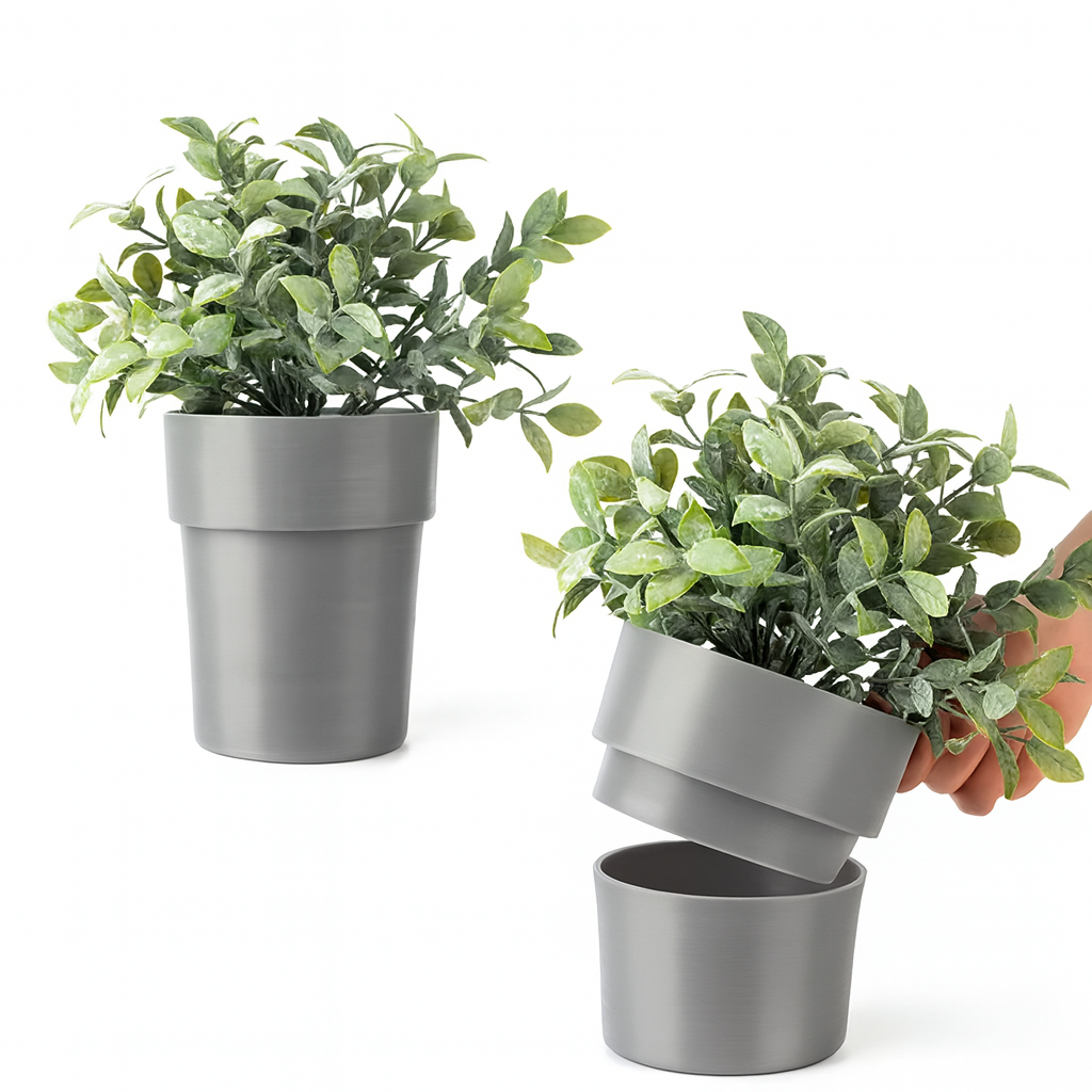 Pot de Fleur avec Compartiment Secret