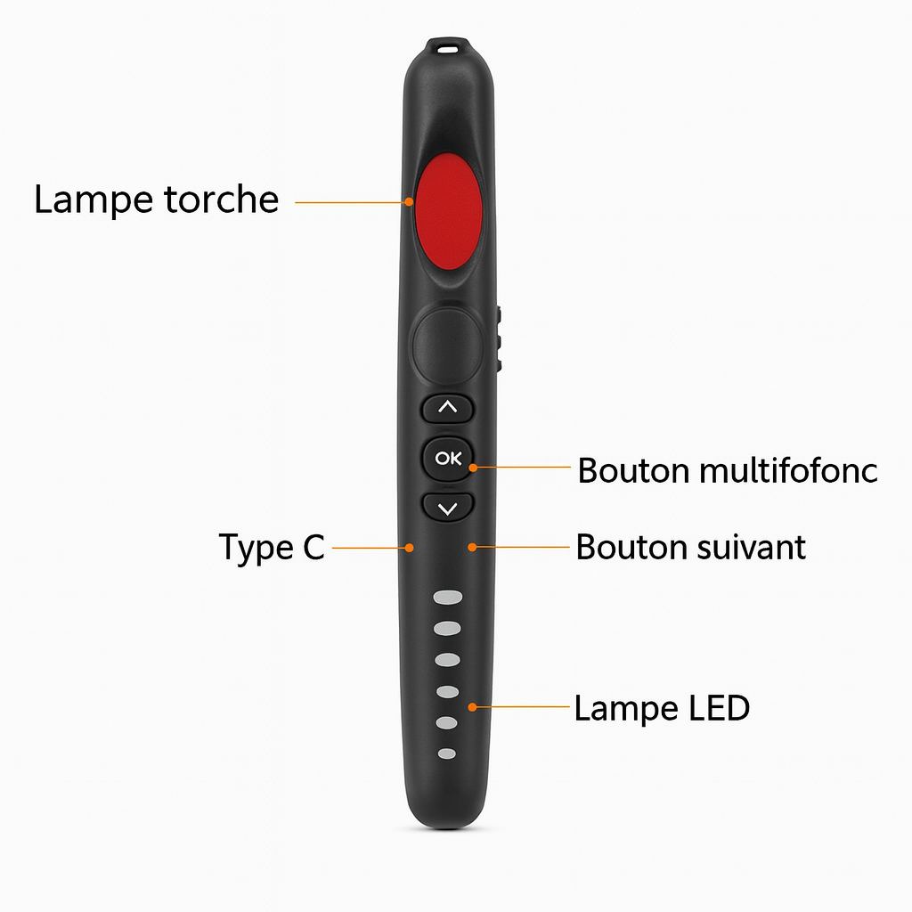 Détecteur Professionnel de Caméras, Micros et Traceurs GPS Espions