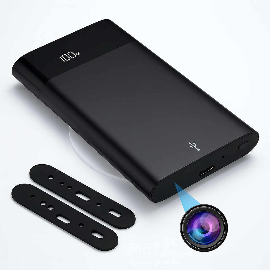 Caméra espion batterie externe 5000 mAh