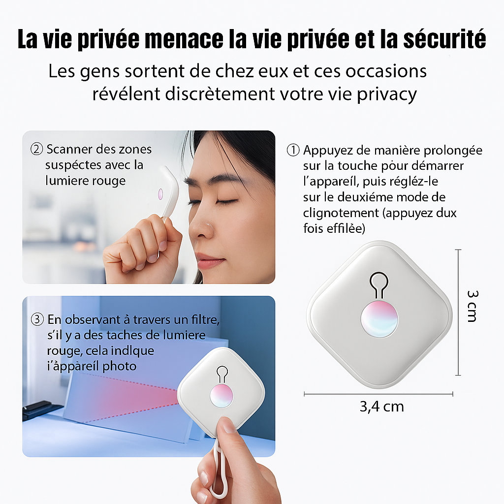 Détecteur caméra Espion Sans Fil