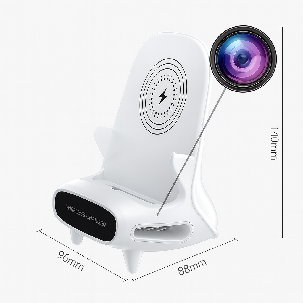 Chargeur téléphone sans fil caméra WiFi