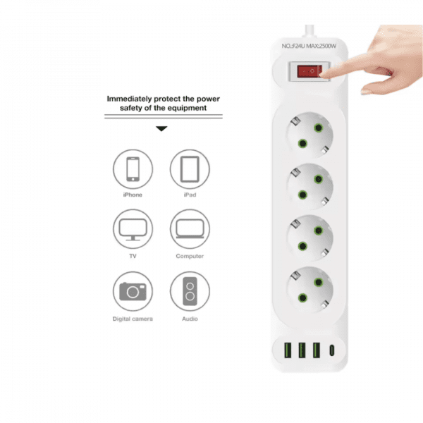 Multiprise avec caméra cachée WiFi (US Standard)