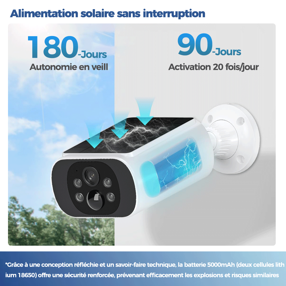 Caméra Solaire Extérieure WiFi